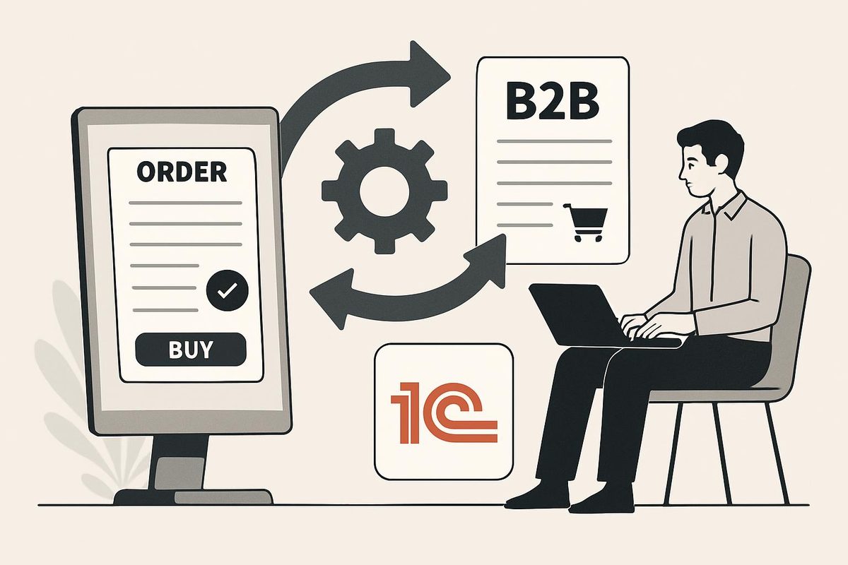 Автоматизация B2B-документооборота с оптовыми клиентами через портал заказов и 1С
