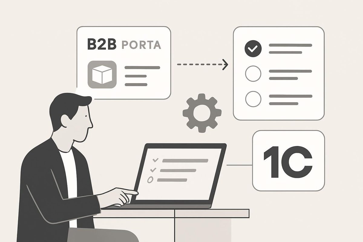 Как автоматизировать согласование нестандартных оптовых заказов через B2B-портал и 1С