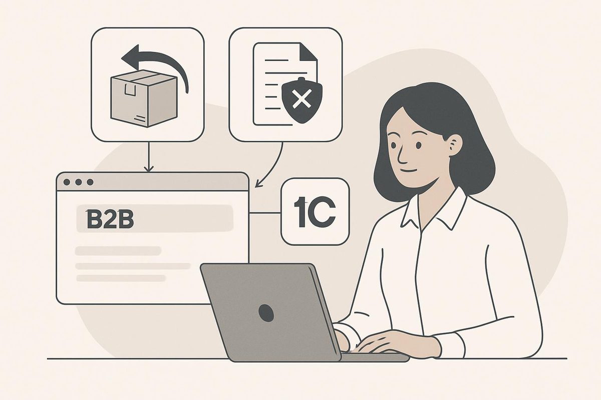 Как автоматизировать возвраты и рекламации оптовых клиентов через B2B-портал и 1С
