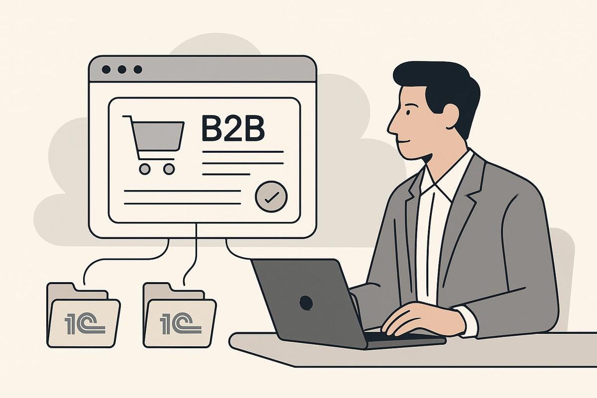 Единый B2B‑портал заказов при нескольких базах 1С: практическая схема