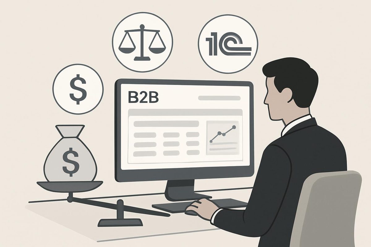 Контроль маржинальности оптовых B2B-продаж через B2B‑портал заказов на базе 1С