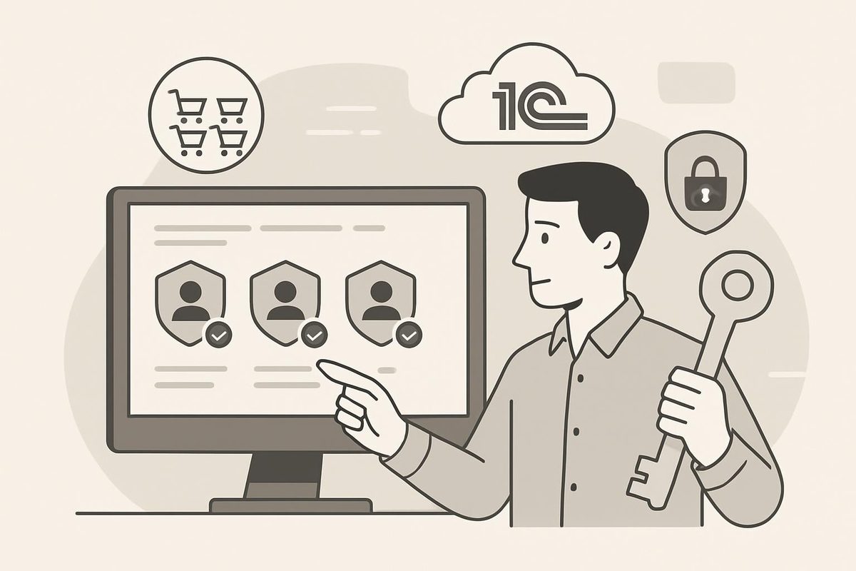 Как настроить права доступа и роли оптовых клиентов в B2B‑портале с интеграцией 1С