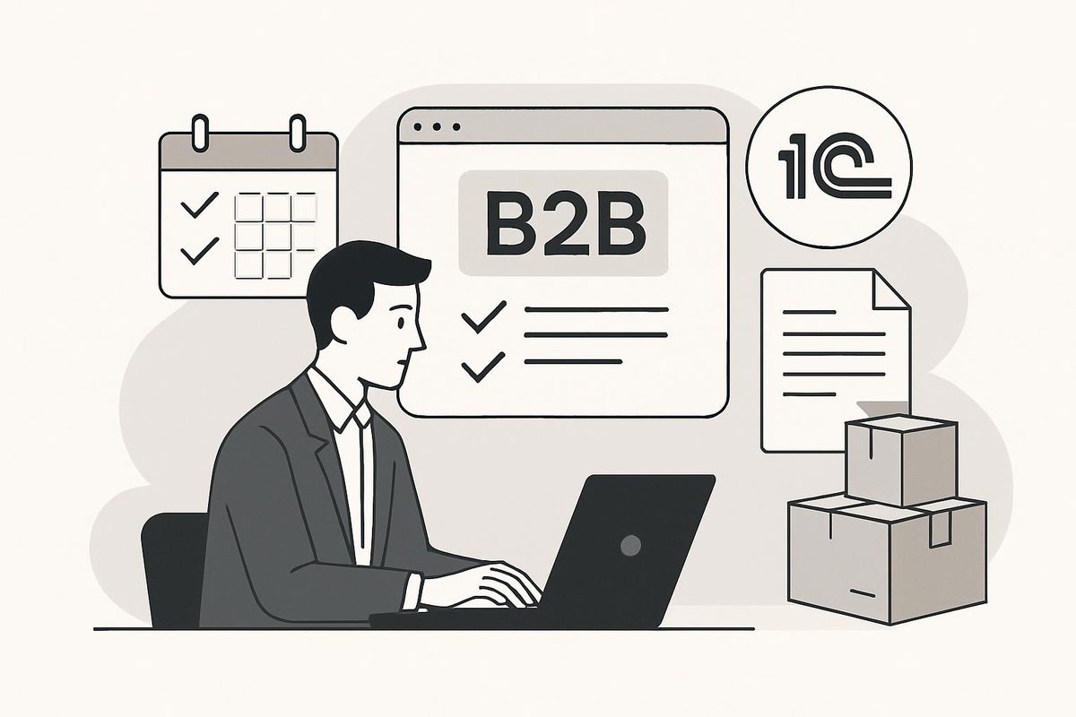 B2B‑предзаказы и бронирование товара на базе 1С через портал заказов