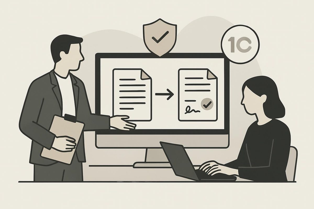 Как организовать обмен документами и закрывающими актами через B2B‑портал с интеграцией 1С