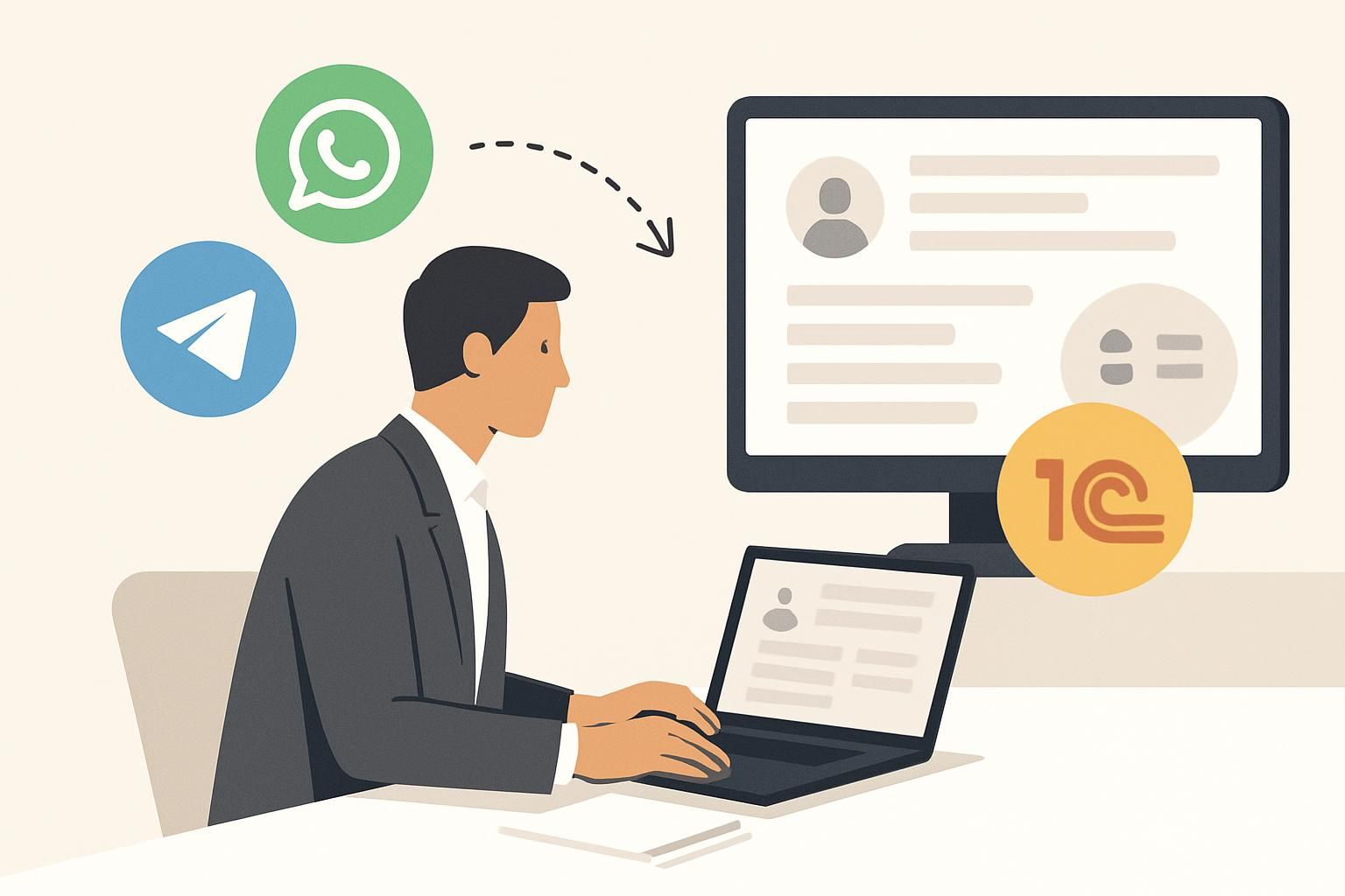 Как перевести оптовых клиентов из мессенджеров в B2B‑портал с интеграцией 1С