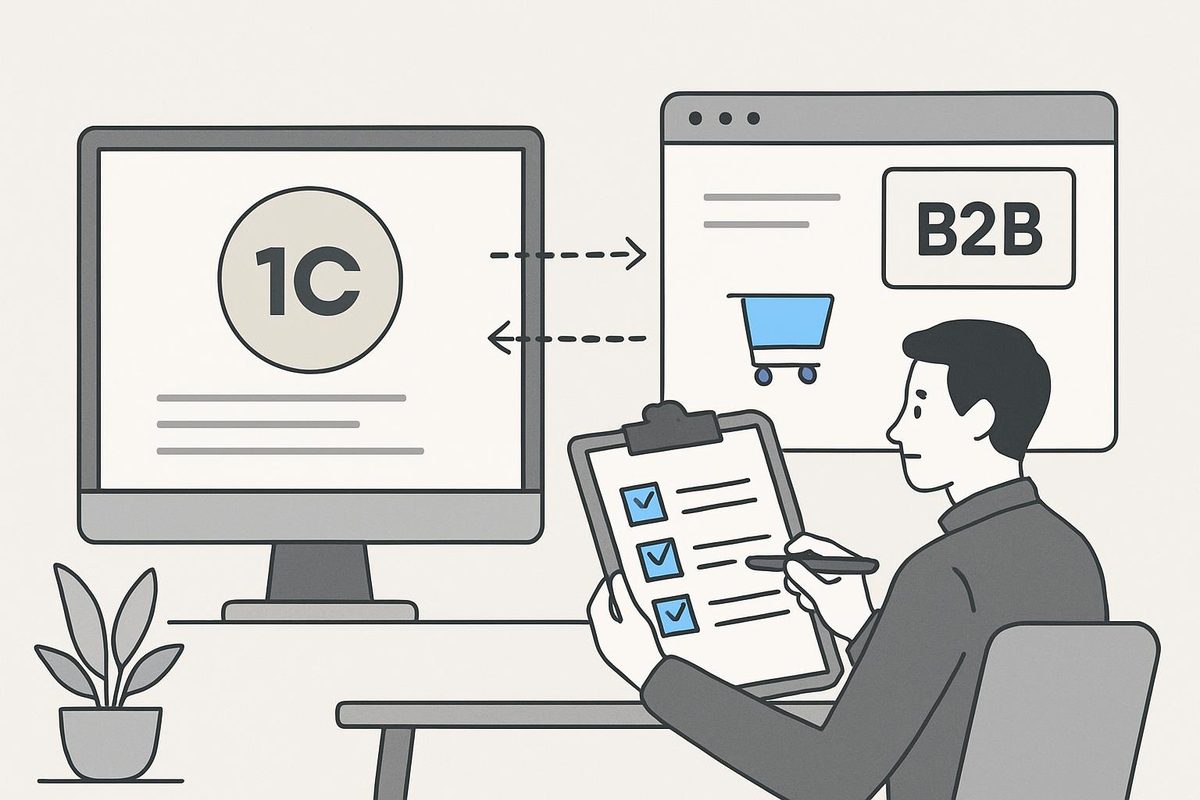 Как провести аудит интеграции 1С и B2B‑портала заказов для роста оптовых продаж