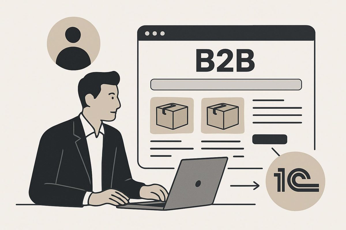 Как снизить нагрузку на менеджеров в оптовых продажах с помощью B2B-портала и 1С