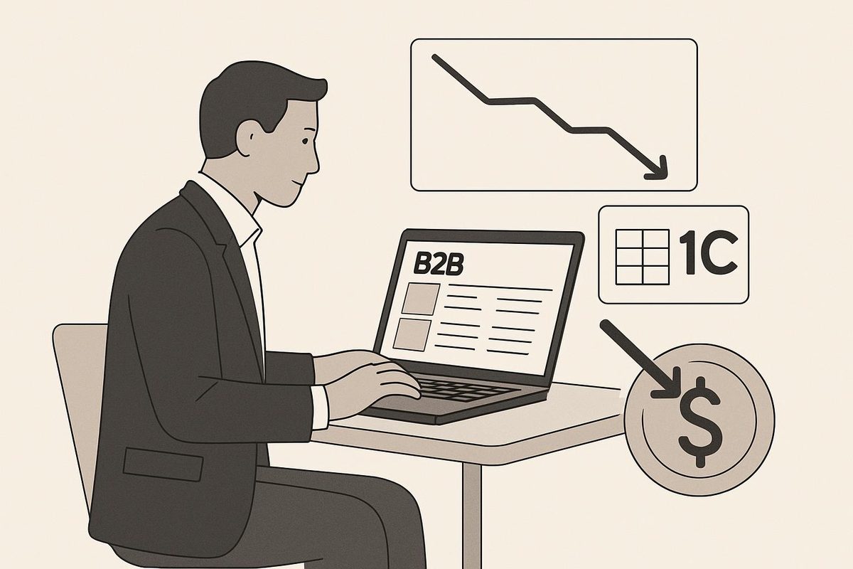 Как сократить дебиторку в оптовых продажах через B2B-портал и 1С