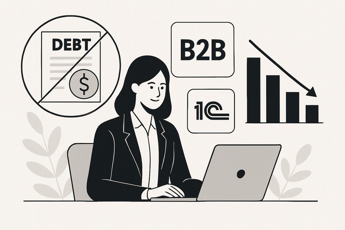 Как сократить дебиторскую задолженность в оптовых продажах с помощью B2B‑портала и 1С