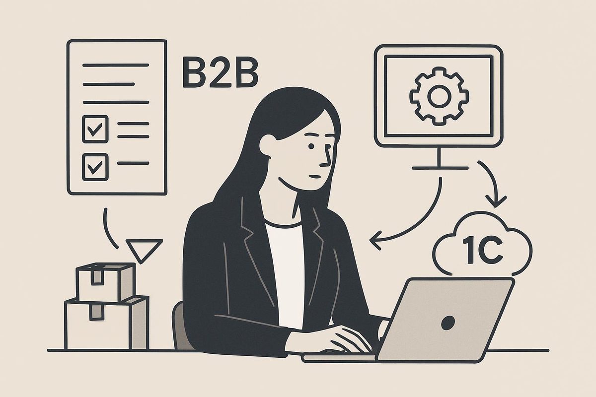 Как сократить ручную обработку B2B-заказов и ускорить согласование в оптовых продажах через портал с интеграцией 1С
