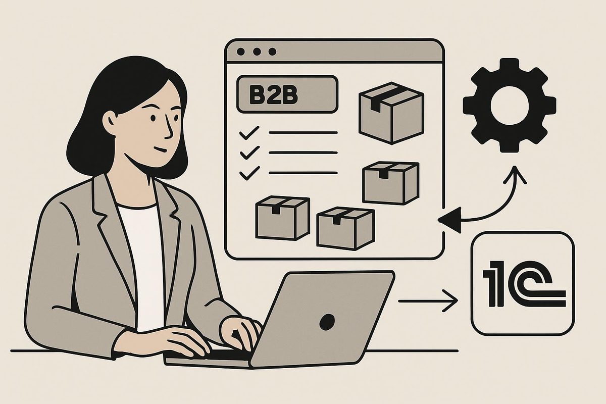 Как сократить ручную обработку оптовых заказов через B2B-портал с интеграцией 1С