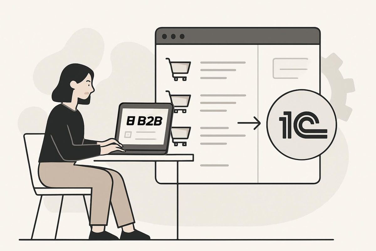 Как сократить ручную обработку оптовых заказов через B2B-портал с интеграцией 1С