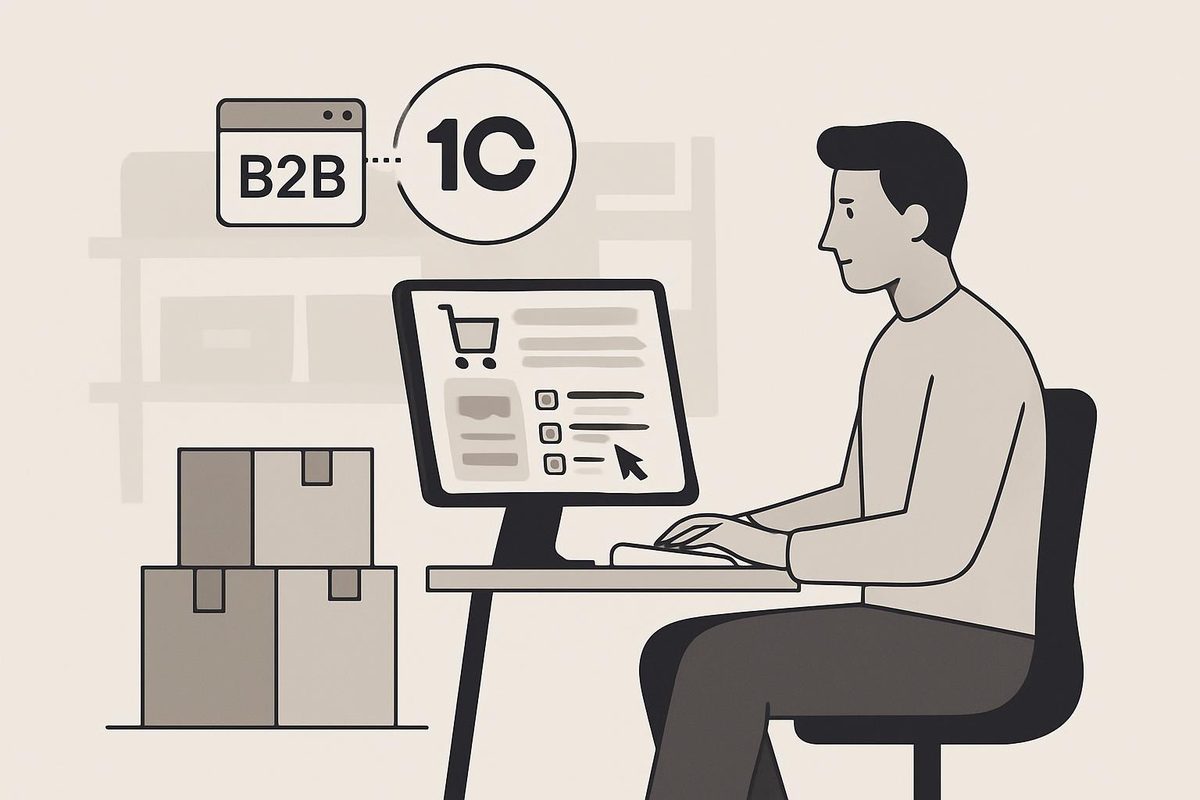 Как сократить ручную обработку оптовых заказов с помощью B2B‑портала и 1С