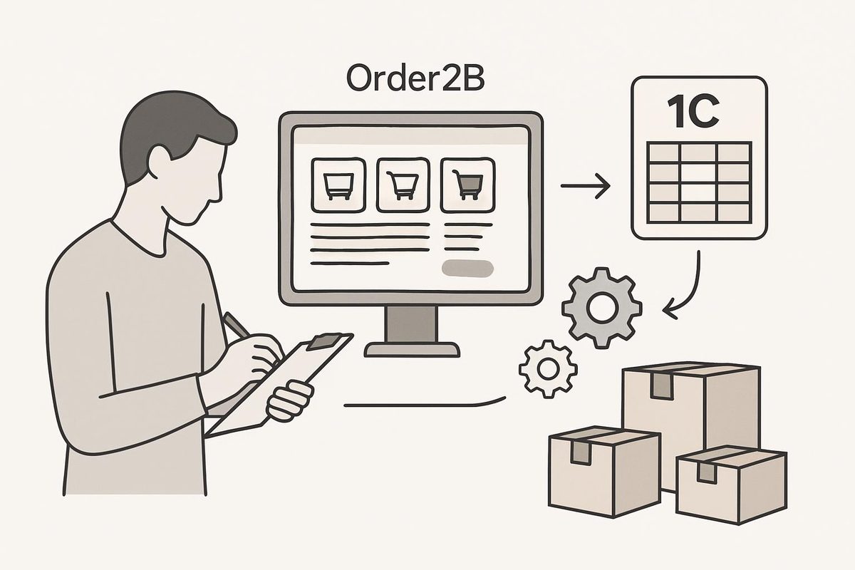 Как сократить ручную обработку оптовых заказов в 1С с помощью B2B-кабинета клиентов