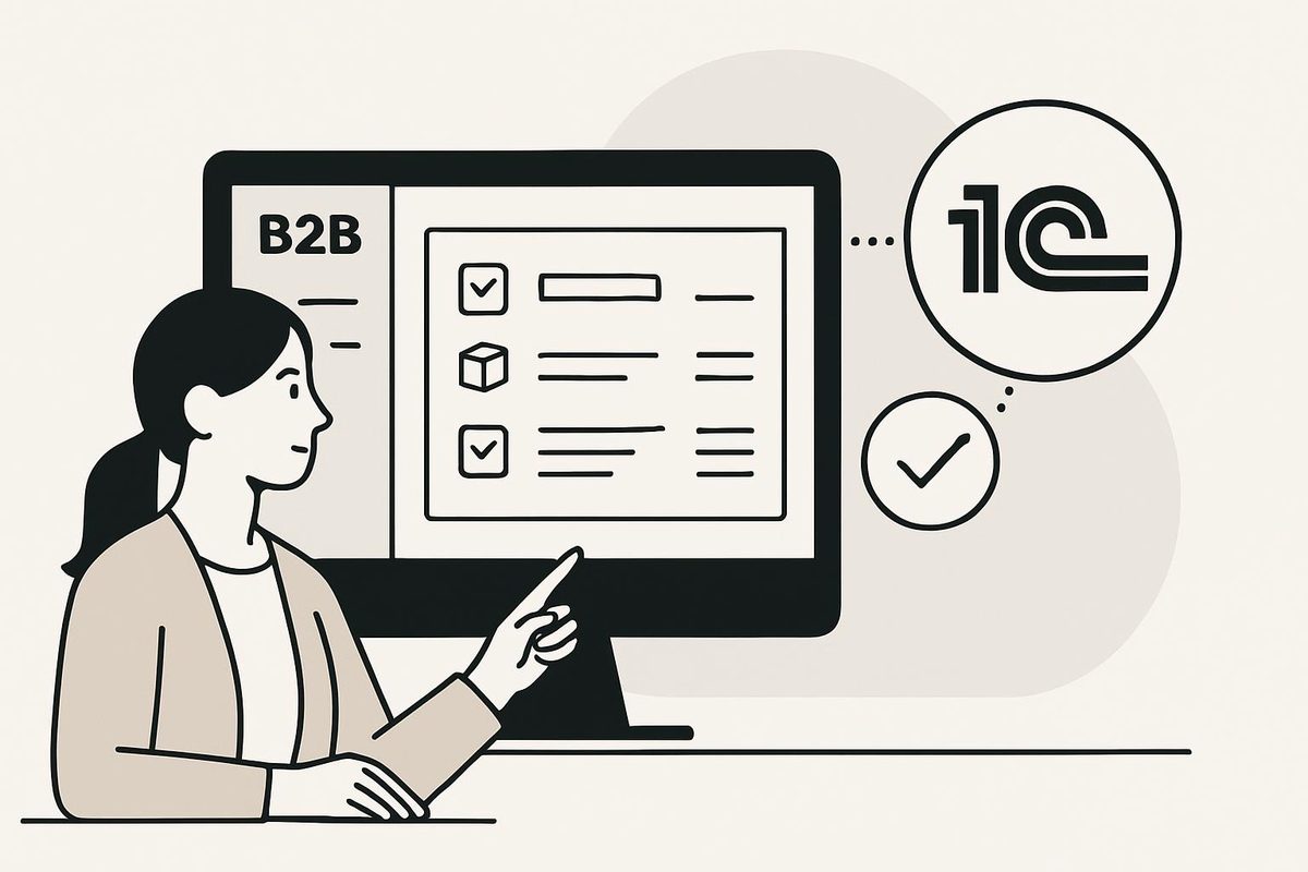 Как сократить ручные согласования в оптовых заказах через B2B-портал с интеграцией 1С