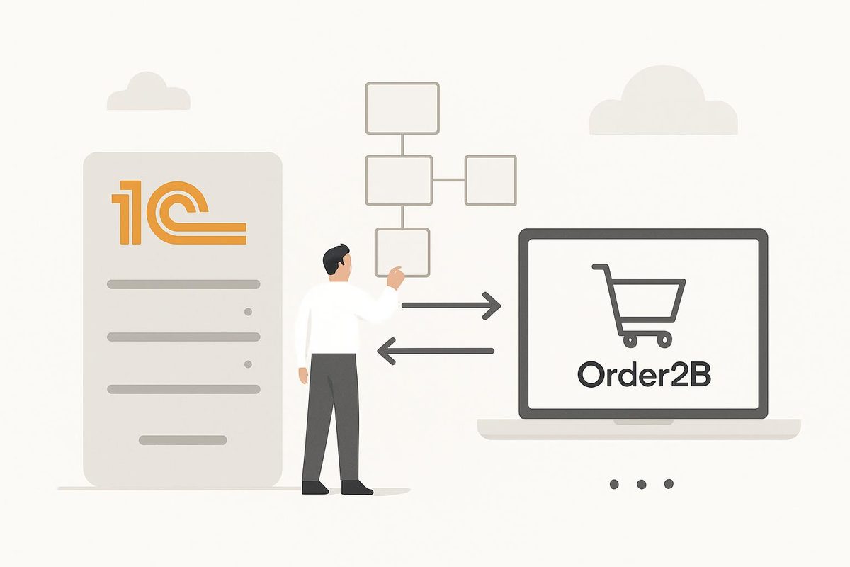 Как спроектировать обмен данными между 1С и B2B‑порталом заказов без блокировок и потери заказов