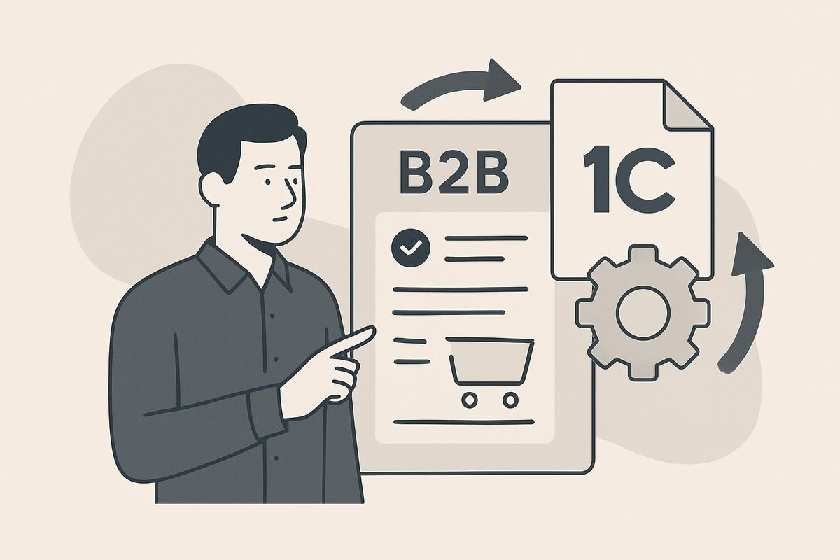 Как спроектировать B2B‑портал заказов вокруг процессов 1С, а не ломая учет