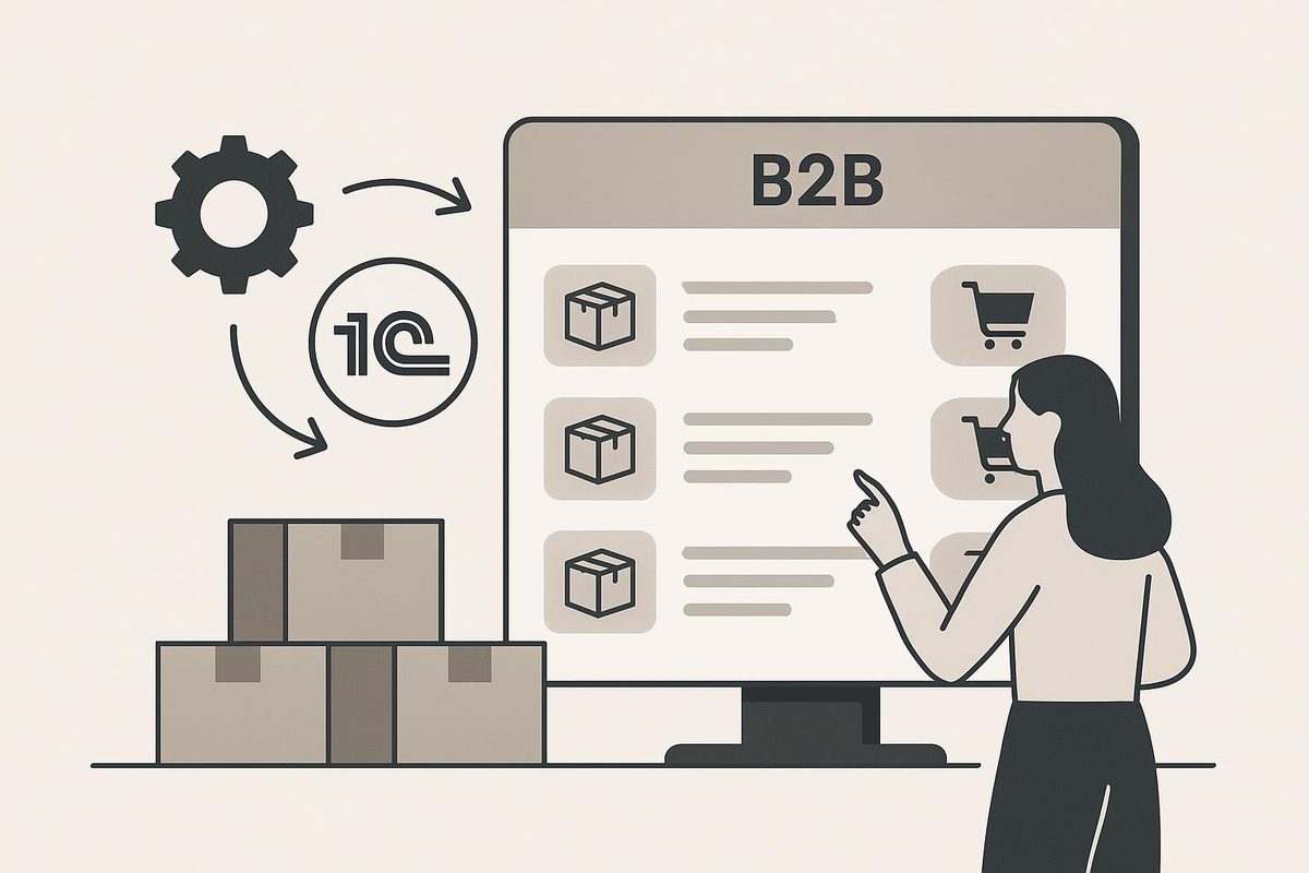 Как ускорить обработку повторных оптовых заказов через B2B‑портал и 1С