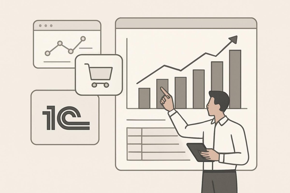 Сквозная аналитика оптовых B2B‑продаж на базе 1С и портала заказов Order2B